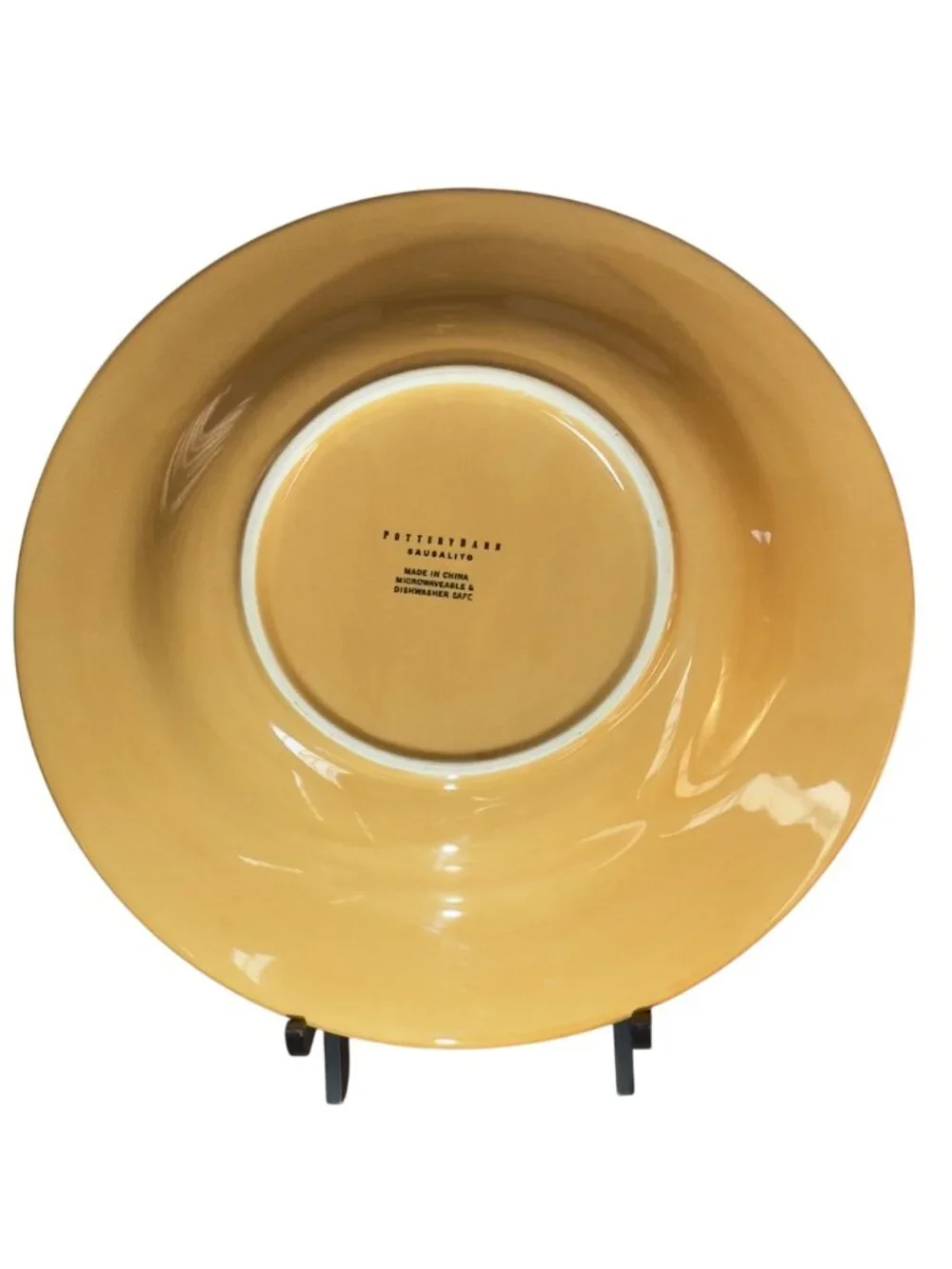 Pottery Barn Sausalito Amber Stoneware Dinner Plate 12.5